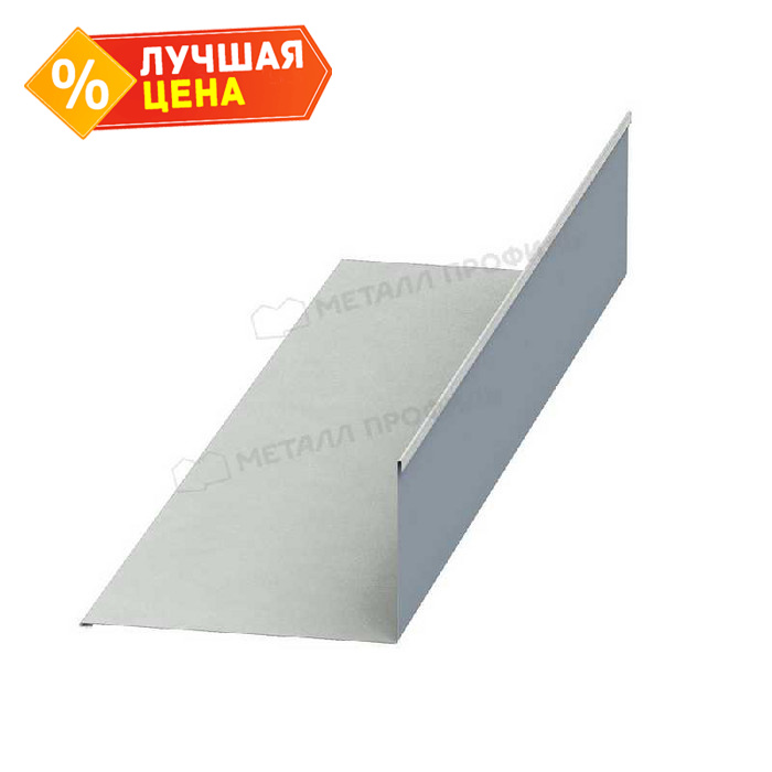 Планка примыкания нижняя 250х122х2000 (ECOSTEEL-01-БелыйКамень-0.5)