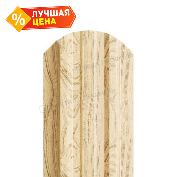 Штакетник Металл Профиль LАNE-O 0,5 ECOSTEEL® Сосна