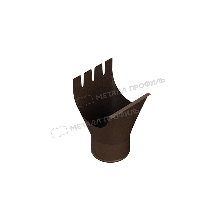 Воронка выпускная МЕТАЛЛ ПРОФИЛЬ Foramina PUR D125/100 Ral 6005