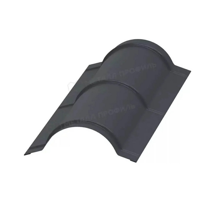 Планка конька круглого R110х2000 (ПЭ-01-9002-0.45)