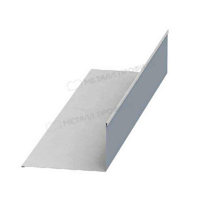 Планка примыкания нижняя 250х122х2000 (ECOSTEEL-01-Белый Камень ПР-0.5)