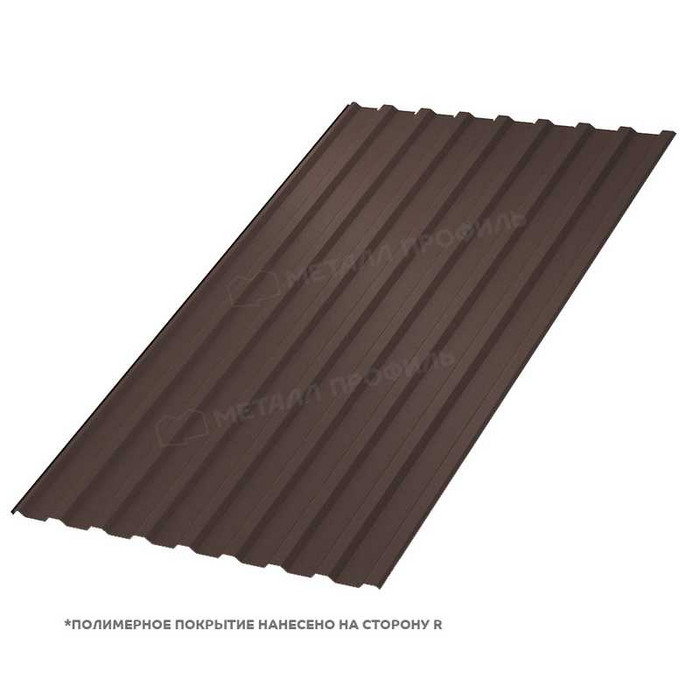 Профлист Металл-Профиль МП-20 PURMAN® 0.5 мм RR 32 Темно-коричневый