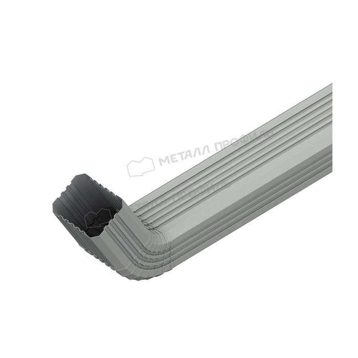 Труба водосточная с коленом МЕТАЛЛ ПРОФИЛЬ БЮДЖЕТ 76х102х1000 Ral 3011