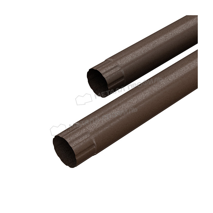 Труба соединительная МЕТАЛЛ ПРОФИЛЬ Foramina Freeze D100х1000 DarkBrown