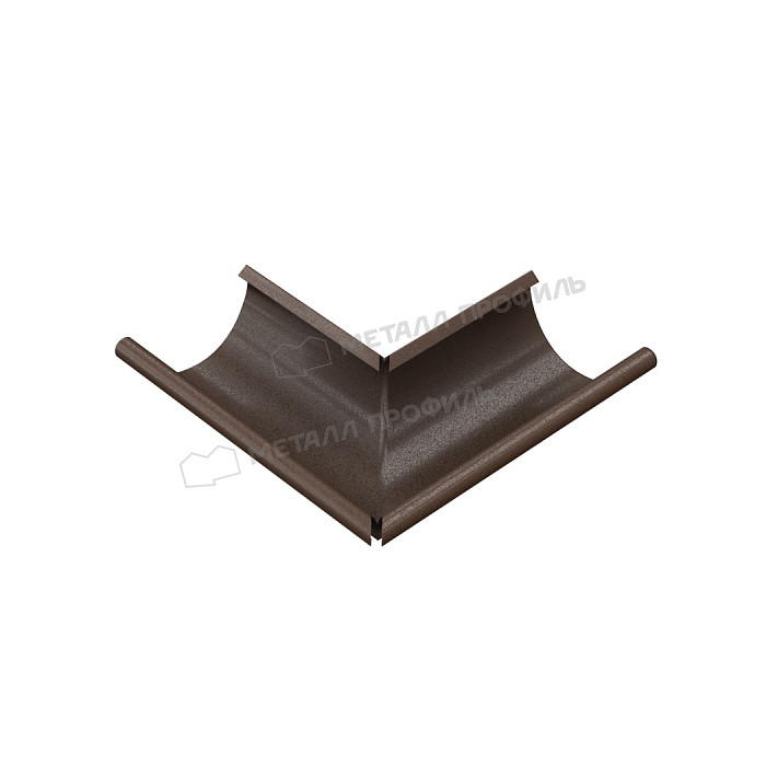 Угол желоба наружный МЕТАЛЛ ПРОФИЛЬ Foramina PUR D125 Ral 6005