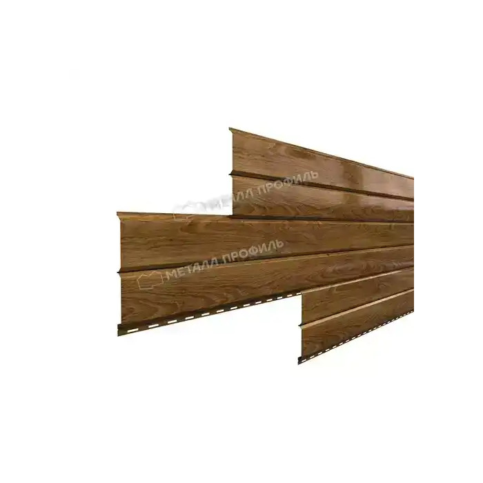 Металлический сайдинг Lбрус Металл-Профиль ECOSTEEL Мореный Дуб 15х240